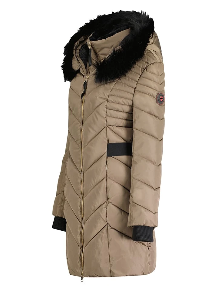 GEOGRAPHICAL NORWAY Steppmantel "Dolrie" In Taupe 2 GEOGRAPHICAL NORWAY Steppmantel "Dolrie" In Taupe – Bild 2