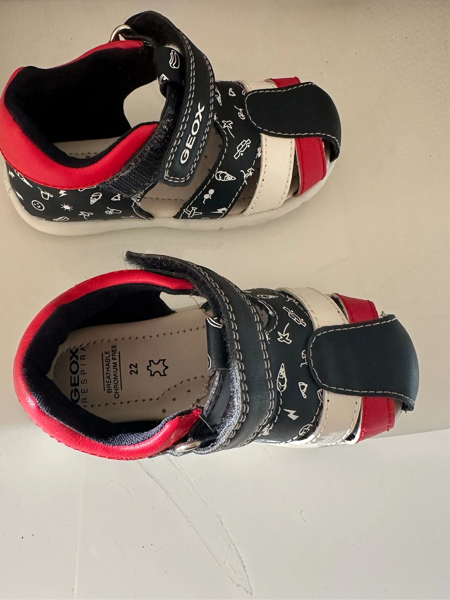 Geox Halbsandalen "Elthan" In Dunkelblau/ Rot 2 Geox Halbsandalen "Elthan" In Dunkelblau/ Rot – Bild 2