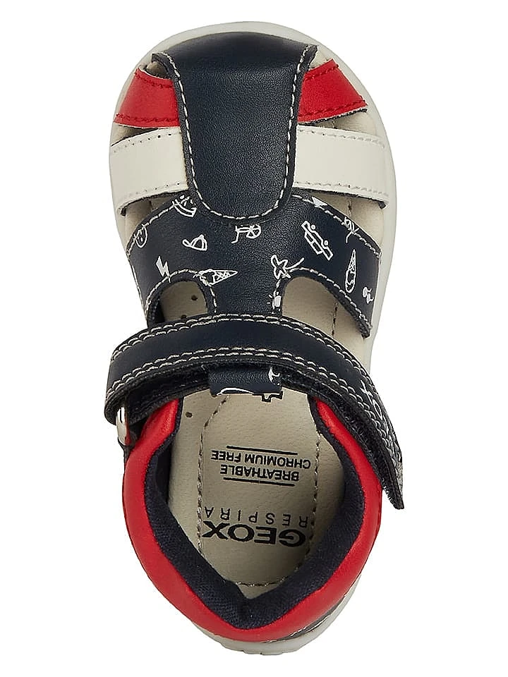 Geox Halbsandalen "Elthan" In Dunkelblau/ Rot 8 Geox Halbsandalen "Elthan" In Dunkelblau/ Rot – Bild 8