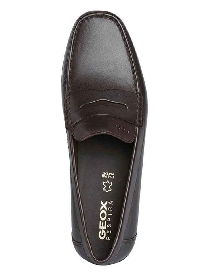 Geox Leder-Mokassins "Uascanio" In Braun 5 Geox Leder-Mokassins "Uascanio" In Braun – Bild 5