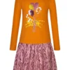 Kleid In Orange/ Rosa