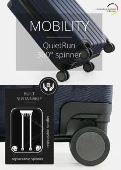 Q-Damm - Handgepäck Koffer Flugzeug Kabinentrolley TSA, In Dunkelblau -Limango Verkäufe hauptstadtkoffer q damm handgepack koffer flugzeug kabinentrolley tsa in dunkelblau 4