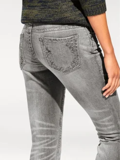 Heine Jeans - Slim Fit - In Hellgrau -Limango Verkäufe heine jeans slim fit in hellgrau 5