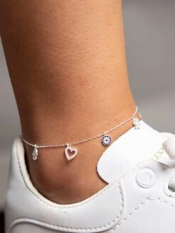 Silber-Fußkettchen Mit Schmuckelement -Limango Verkäufe heliophilia silber fusskettchen mit schmuckelement 1