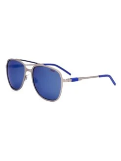 Hugo Boss Herren-Sonnenbrille In Silber/ Blau -Limango Verkäufe hugo boss herren sonnenbrille in silber blau 1