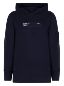 Hoodie "Indian O" In Dunkelblau