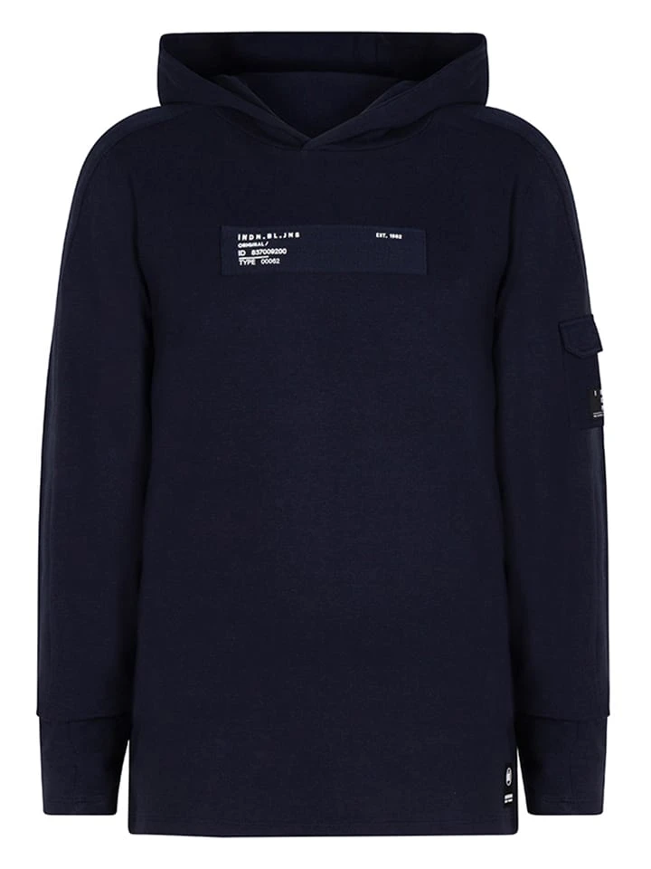 Hoodie "Indian O" In Dunkelblau 1 Hoodie "Indian O" In Dunkelblau