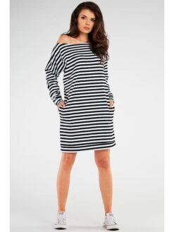 Kleid In Weiß/ Schwarz -Limango Verkäufe infinite you kleid in weiss schwarz 1