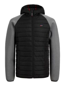 Jack & Jones Hybridjacke "Toby" In Schwarz/ Grau