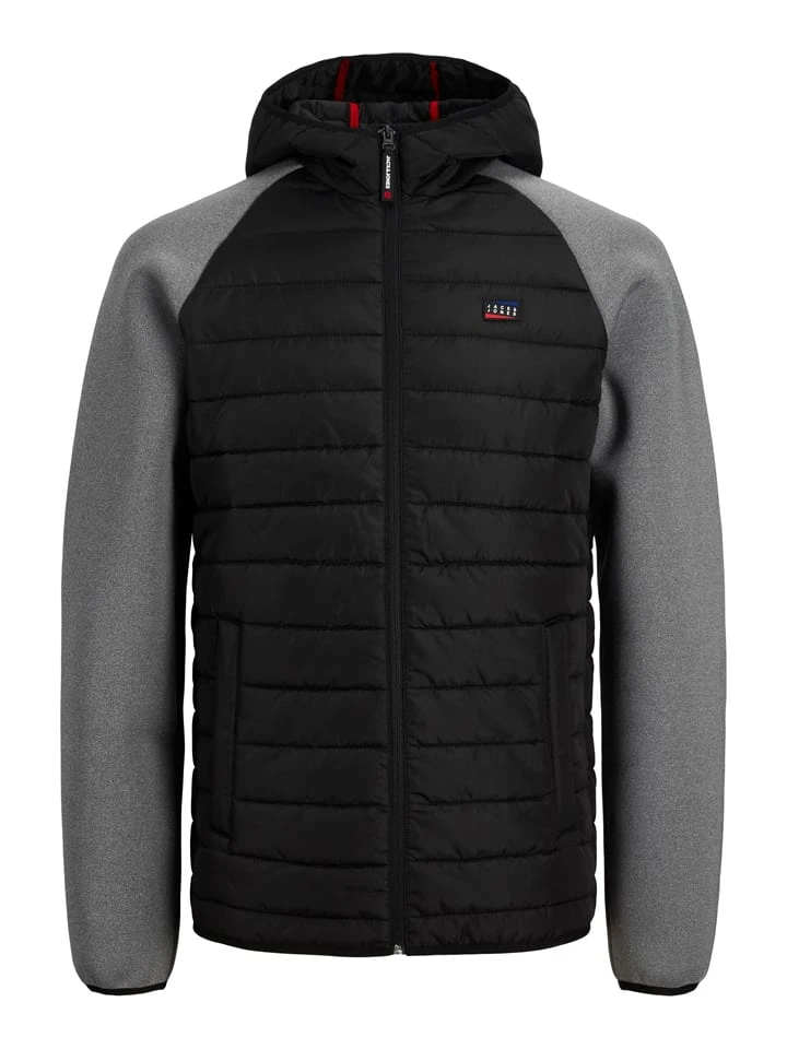 Jack & Jones Hybridjacke "Toby" In Schwarz/ Grau 1 Jack & Jones Hybridjacke "Toby" In Schwarz/ Grau