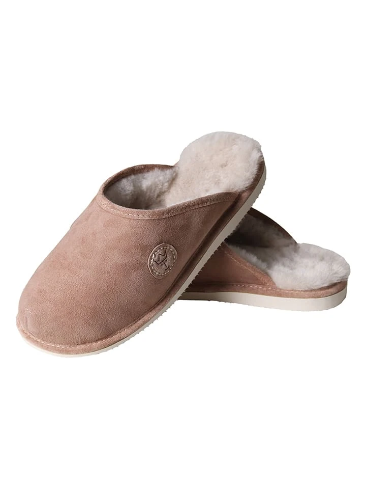 Lammfell-Hausschuhe In Hellbraun 1 Lammfell-Hausschuhe In Hellbraun