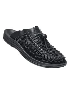 Keen Leder-Pantoletten "Uneek" In Schwarz