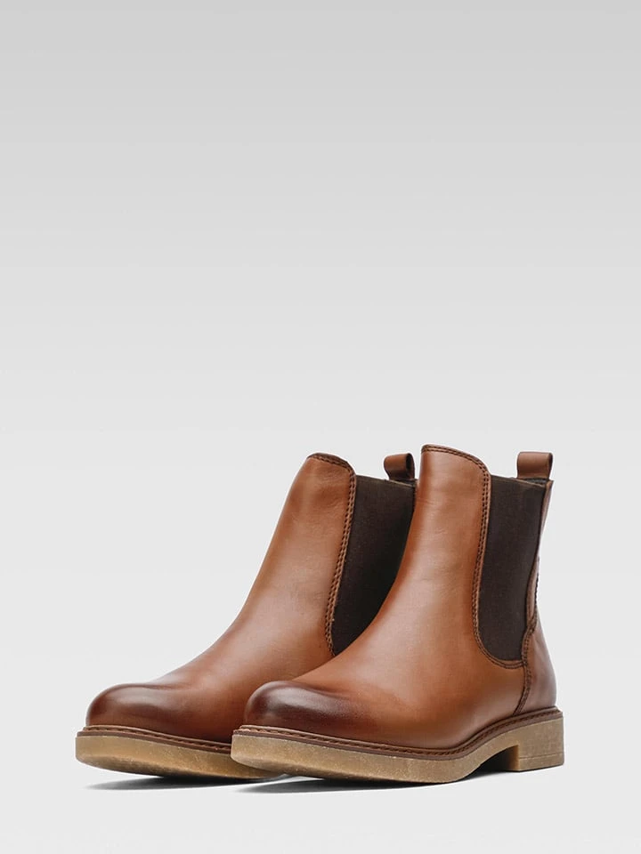 Leder-Chelsea-Boots In Braun 1 Leder-Chelsea-Boots In Braun