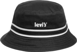 Bucket Hat Poster Logo In Regular Black