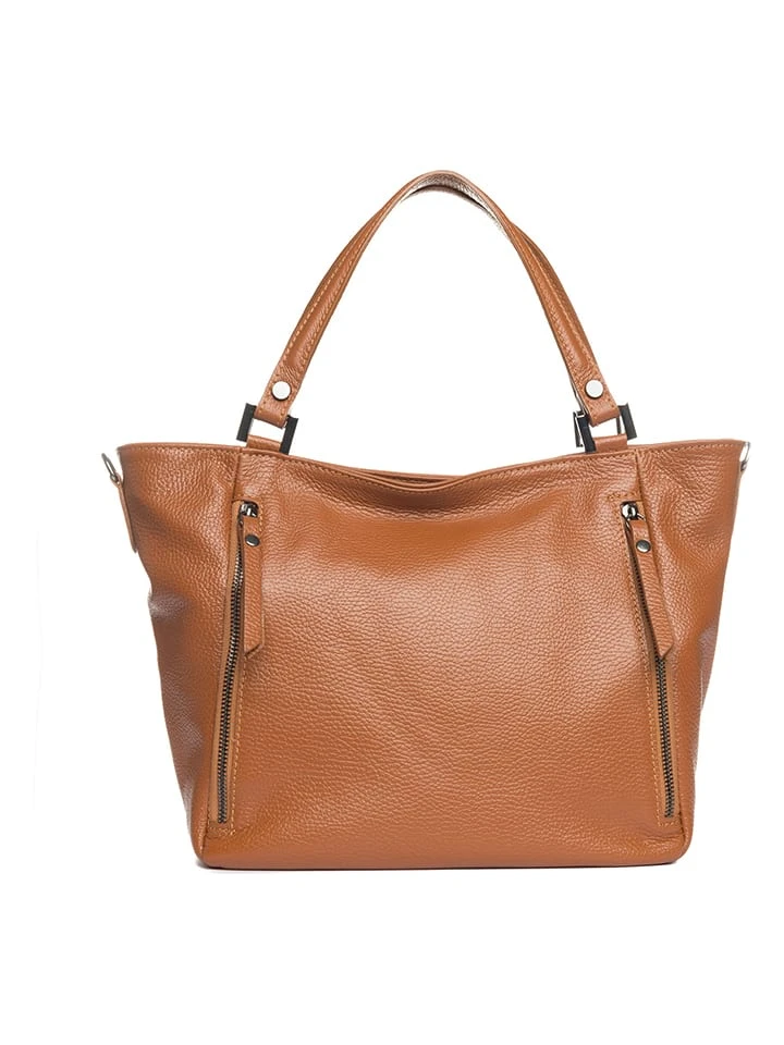 Leder-Shopper In Camel - (B)42 X (H)26 X (T)14 Cm 2 Leder-Shopper In Camel - (B)42 X (H)26 X (T)14 Cm – Bild 2