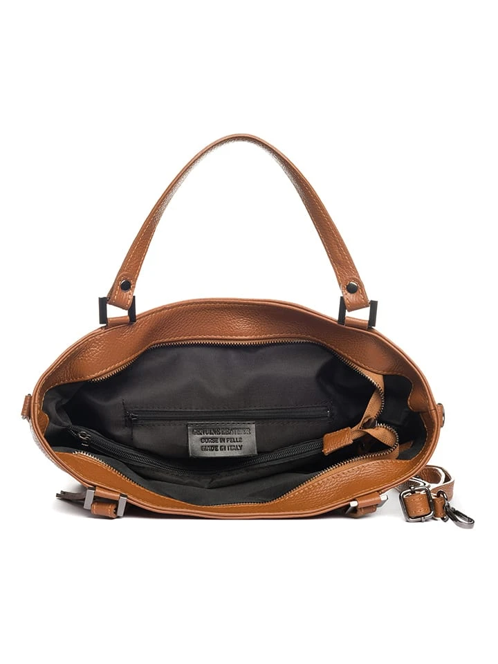 Leder-Shopper In Camel - (B)42 X (H)26 X (T)14 Cm 4 Leder-Shopper In Camel - (B)42 X (H)26 X (T)14 Cm – Bild 4
