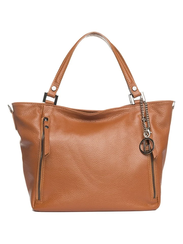 Leder-Shopper In Camel - (B)42 X (H)26 X (T)14 Cm 1 Leder-Shopper In Camel - (B)42 X (H)26 X (T)14 Cm