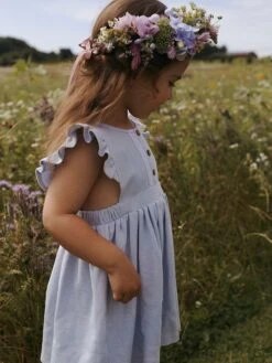 Lil Atelier Kleid "Haddie" In Hellblau