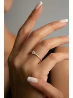 Silber-Ring Mit Edelstein