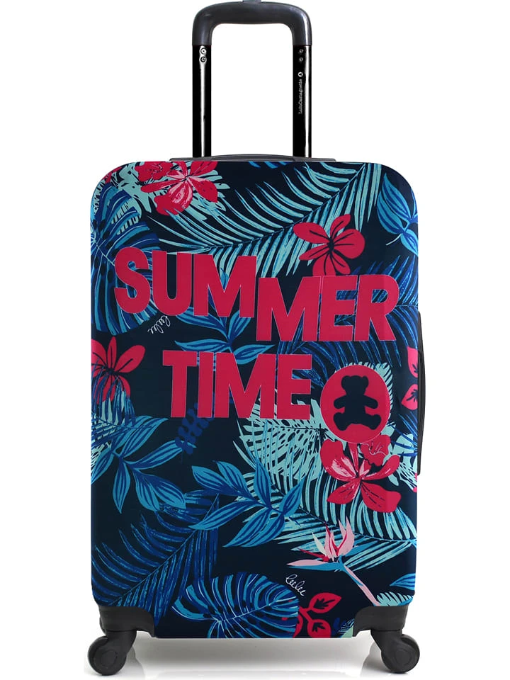 Trolley-Überzug "Lulu Summer" In Dunkelblau/ Pink - (B)41 X (H)65 X (T)25 Cm 1 Trolley-Überzug "Lulu Summer" In Dunkelblau/ Pink - (B)41 X (H)65 X (T)25 Cm