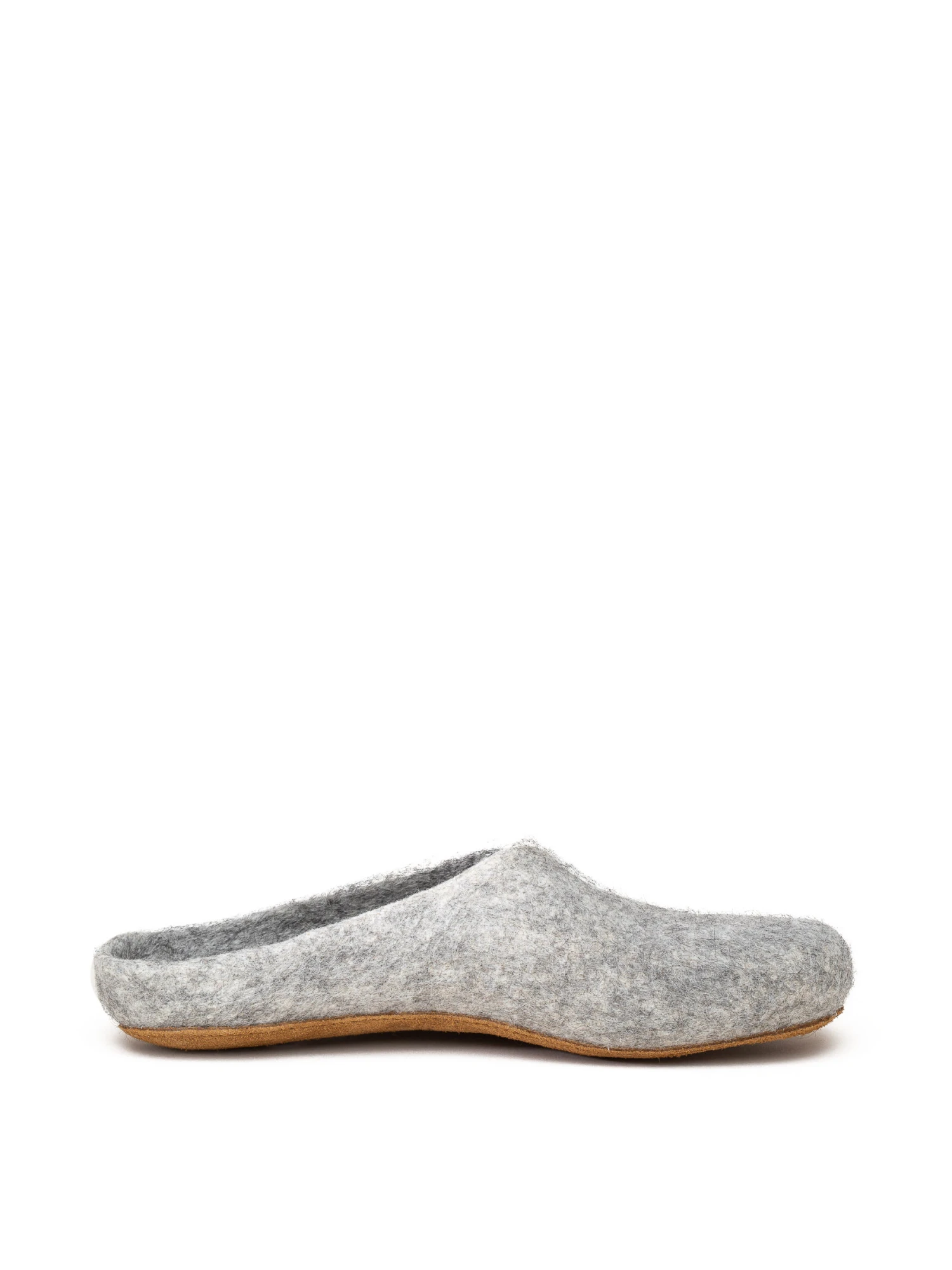 Filzpantoffel In Gotlandschaf Grau 1 Filzpantoffel In Gotlandschaf Grau