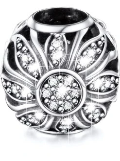 Silber-Bead "Flower" Mit Edelsteinen -Limango Verkäufe maison dargent silber bead flower mit edelsteinen 1