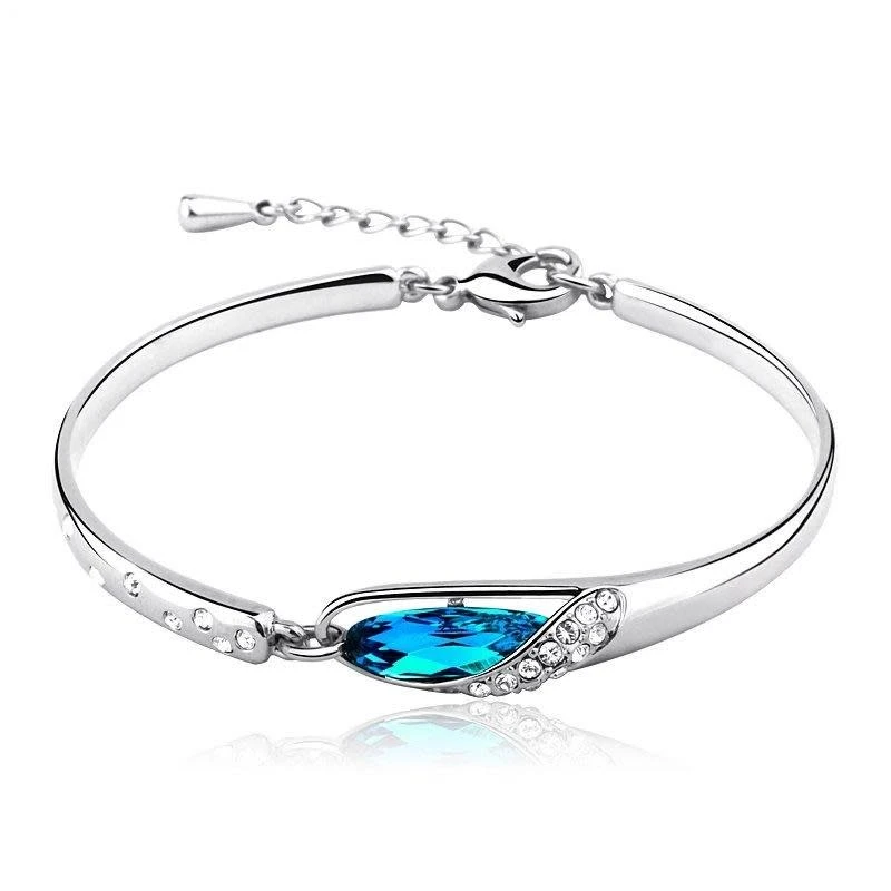 Armband Mit Crystals From Swarowski Blau 1 Armband Mit Crystals From Swarowski Blau
