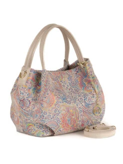 Leder-Henkeltasche "Gonfalone" In Creme/ Bunt - (B)24 X (H)21 X (T)13 Cm 6 Leder-Henkeltasche "Gonfalone" In Creme/ Bunt - (B)24 X (H)21 X (T)13 Cm -Limango Verkäufe mia tomazzi leder henkeltasche gonfalone in creme bunt b 24 x h 21 x t 13 cm 1