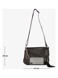 Leder-Umhängetasche "Bausan" In Schwarz - (B)27 X (H)20 X (T)5 Cm 9 Leder-Umhängetasche "Bausan" In Schwarz - (B)27 X (H)20 X (T)5 Cm -Limango Verkäufe mia tomazzi leder umhangetasche bausan in schwarz b 27 x h 20 x t 5 cm 2