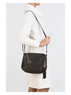 Leder-Umhängetasche "Bausan" In Schwarz - (B)27 X (H)20 X (T)5 Cm 12 Leder-Umhängetasche "Bausan" In Schwarz - (B)27 X (H)20 X (T)5 Cm -Limango Verkäufe mia tomazzi leder umhangetasche bausan in schwarz b 27 x h 20 x t 5 cm 5