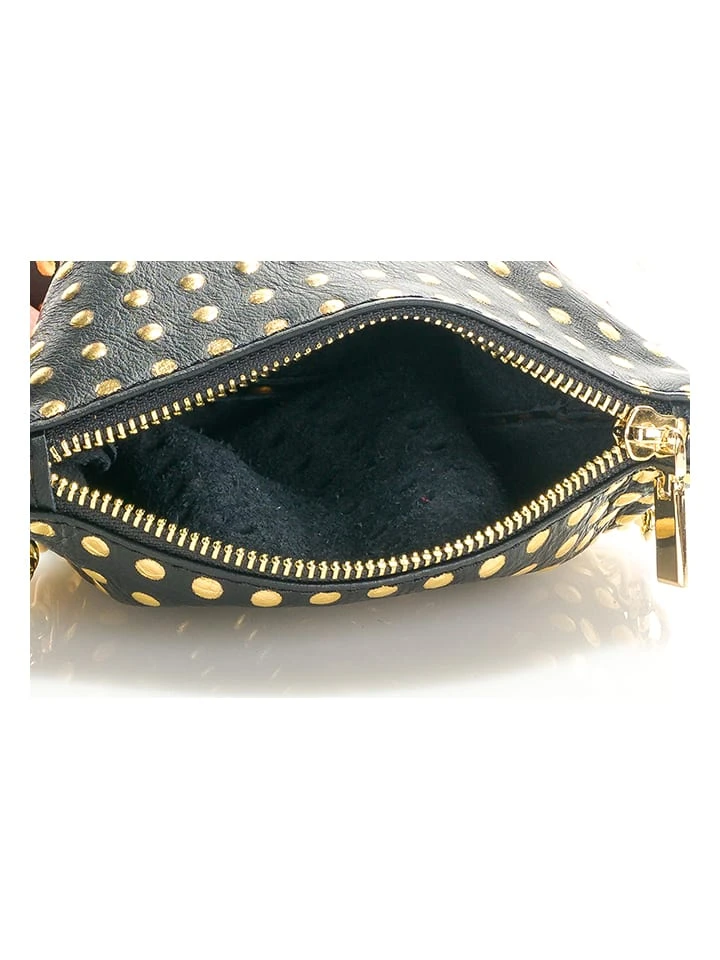 Leder-Umhängetasche "Ninfea" In Schwarz/ Gold - (B)20 X (H)22 X (T)2 Cm 4 Leder-Umhängetasche "Ninfea" In Schwarz/ Gold - (B)20 X (H)22 X (T)2 Cm – Bild 4
