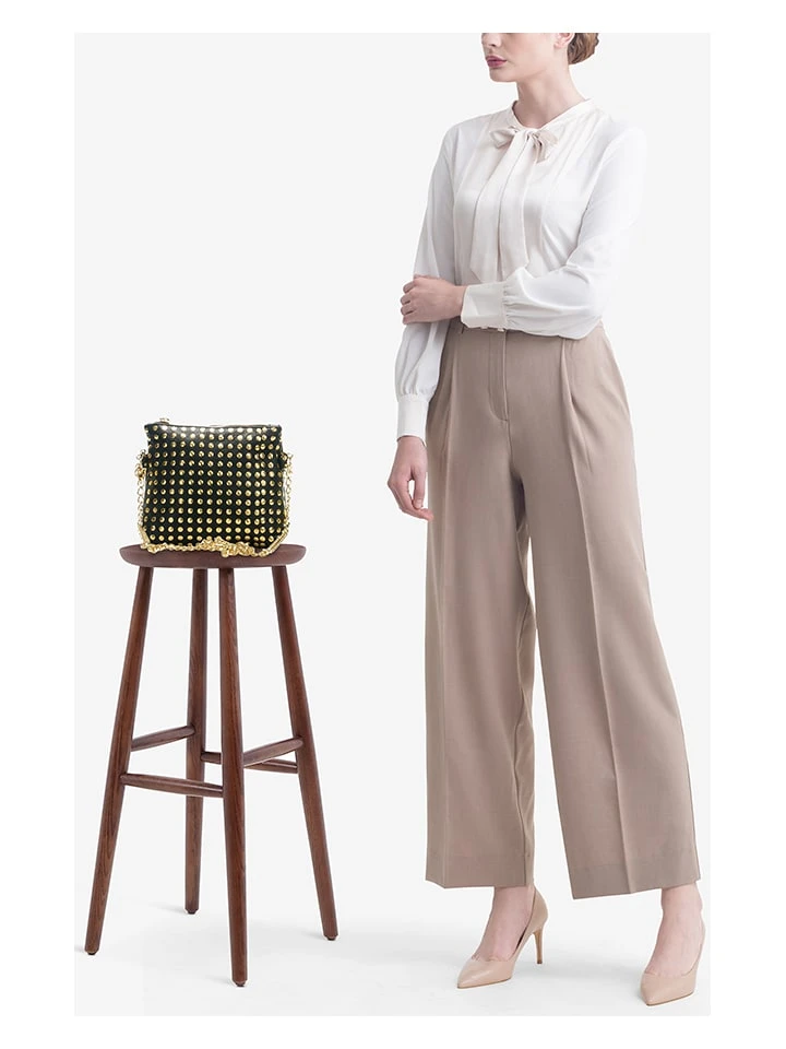 Leder-Umhängetasche "Ninfea" In Schwarz/ Gold - (B)20 X (H)22 X (T)2 Cm 5 Leder-Umhängetasche "Ninfea" In Schwarz/ Gold - (B)20 X (H)22 X (T)2 Cm – Bild 5