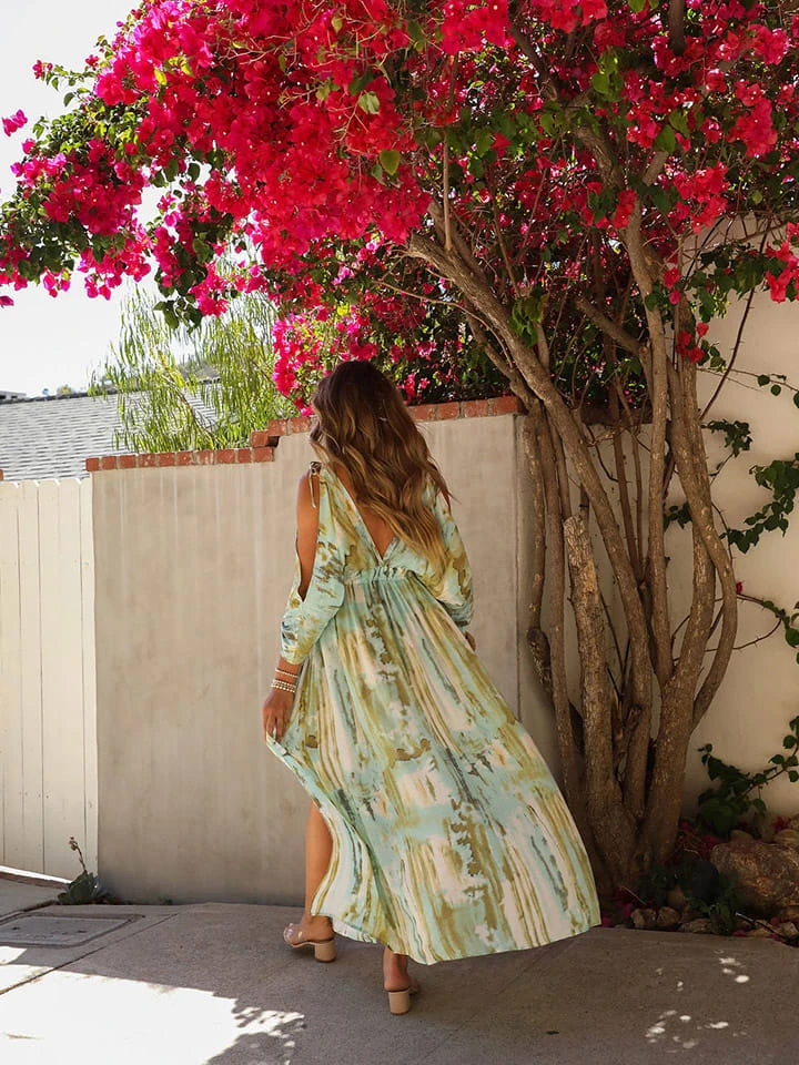 Kleid In Blau/ Grün/ Bunt 2 Kleid In Blau/ Grün/ Bunt – Bild 2