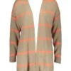 Cardigan In Beige/ Orange
