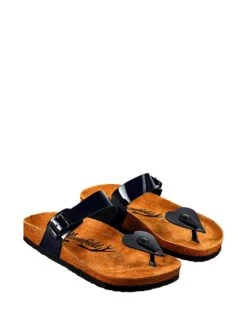 Leder-Zehentrenner In Schwarz -Limango Verkäufe moosefield leder zehentrenner in schwarz 1