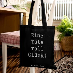Tragetasche Spruch Tragetasche Glück Mit Spruch In Schwarz -Limango Verkäufe mr and mrs panda tragetasche spruch tragetasche gluck mit spruch in schwarz 1
