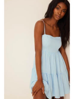 NA-KD Kleid In Hellblau/ Weiß -Limango Verkäufe na kd kleid in hellblau weiss 1