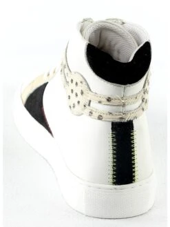 Leder-Sneakers "Milano" In Weiß/ Schwarz -Limango Verkäufe nalaim leder sneakers milano in weiss schwarz 3