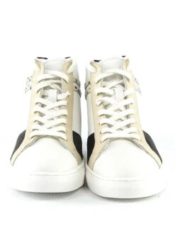 Leder-Sneakers "Milano" In Weiß/ Schwarz -Limango Verkäufe nalaim leder sneakers milano in weiss schwarz 4