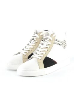 Leder-Sneakers "Milano" In Weiß/ Schwarz -Limango Verkäufe nalaim leder sneakers milano in weiss schwarz 5