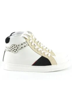 Leder-Sneakers "Milano" In Weiß/ Schwarz -Limango Verkäufe nalaim leder sneakers milano in weiss schwarz 6