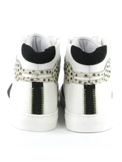 Leder-Sneakers "Milano" In Weiß/ Schwarz -Limango Verkäufe nalaim leder sneakers milano in weiss schwarz 7