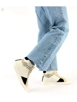 Leder-Sneakers "Milano" In Weiß/ Schwarz -Limango Verkäufe nalaim leder sneakers milano in weiss schwarz 9