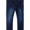 NAME IT Thermohose In Dark Blue Denim