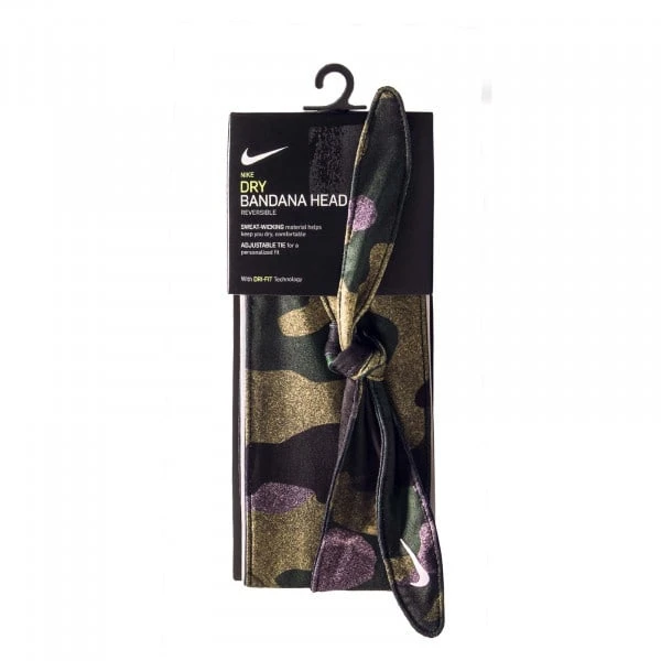 Nike Stirnband ACC Bandana Head Tie Olive Tarn 1 Nike Stirnband ACC Bandana Head Tie Olive Tarn