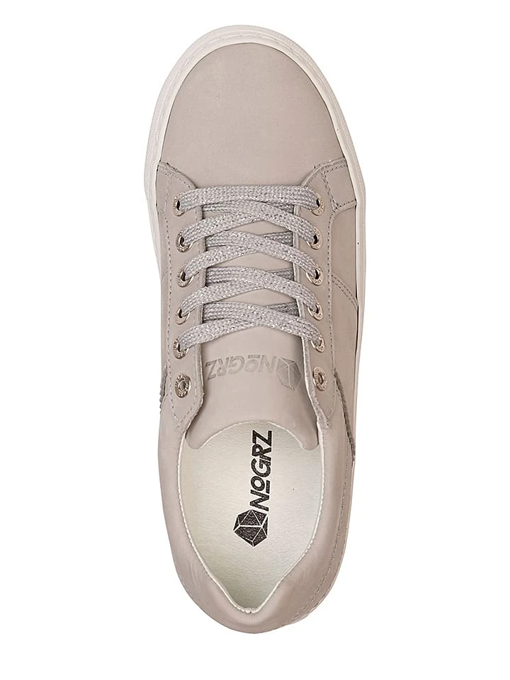 Leder-Sneakers "A.DeLaSota" In Grau 3 Leder-Sneakers "A.DeLaSota" In Grau – Bild 3