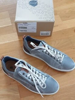 Leder-Sneakers "C. Maderno" In Grau