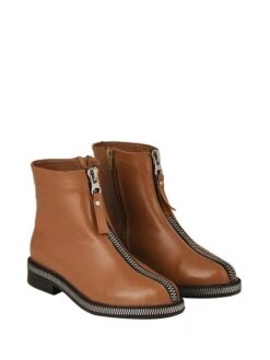 Leder-Boots In Hellbraun -Limango Verkäufe noosy leder boots in hellbraun 1