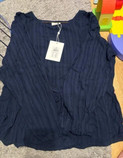 Bluse "Nulinka"in Blau