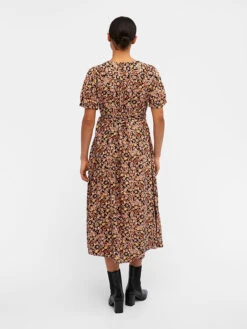 Object Kleid "Elin" In Orange/ Schwarz -Limango Verkäufe object kleid elin in orange schwarz 4